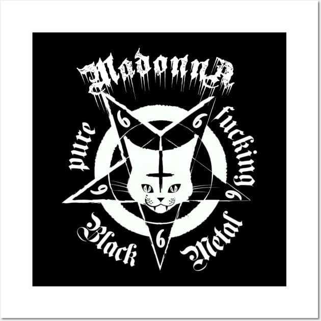 Cat metal Madonna Wall Art by alea crew